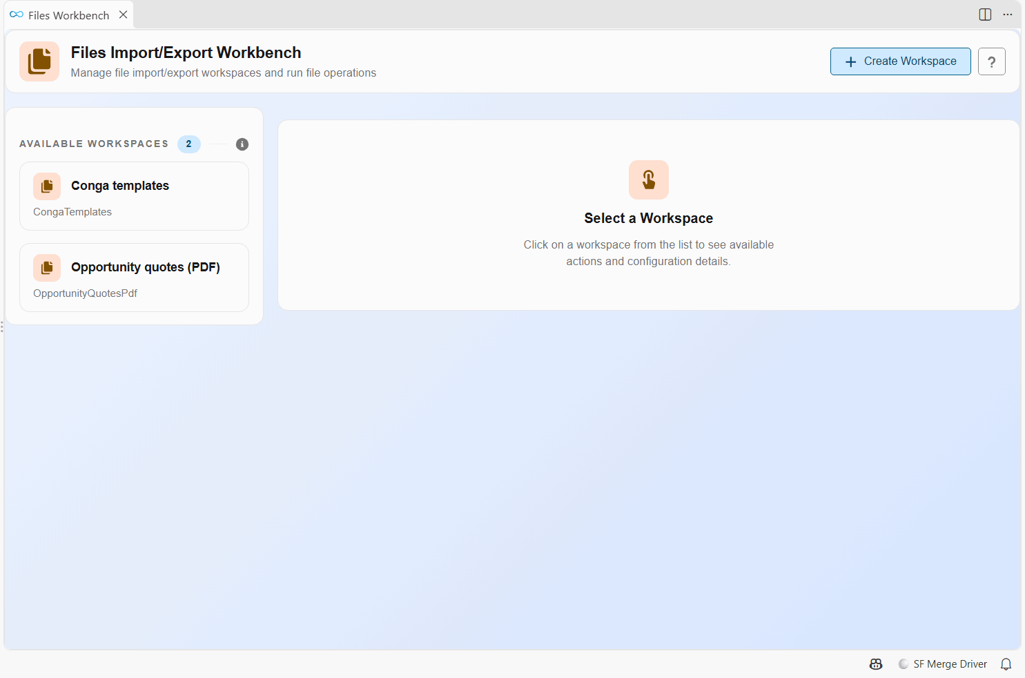 Files Workbench